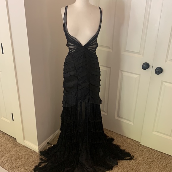 Tom Ford for Gucci 2004 F/W Collection Silk black Tassel Dress